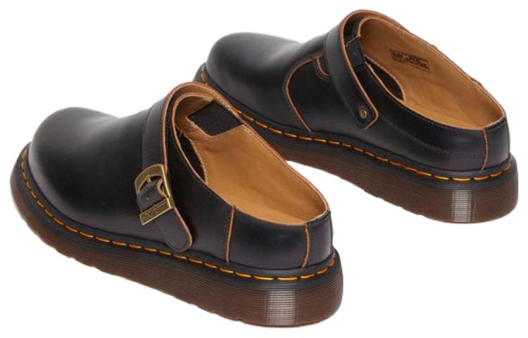 Shop Dr. Martens Isham Vintage Smooth Sepatu 'Hitam' 30627001