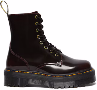 Lookbook Dr.Martens/馬汀博士 Jadon Arcadia 拉鍊馬丁靴 酒紅色 男女同款