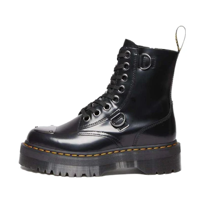 Dr. Martens Jadon Buttero Leather Platform Boots 'Black'