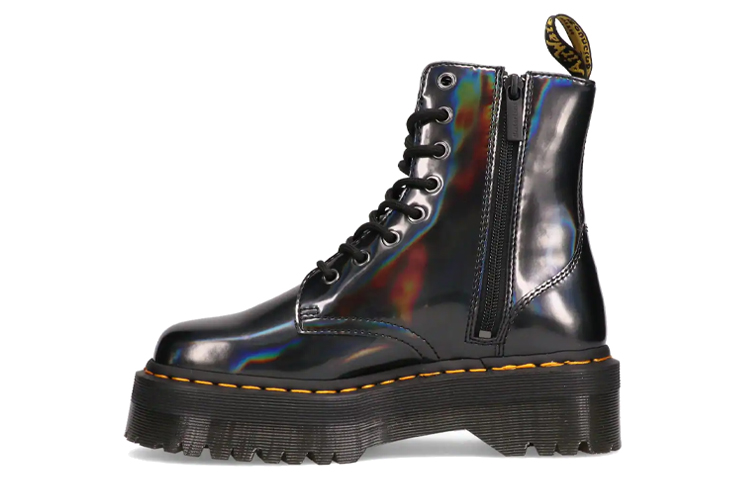 Dr. Martens Jadon Hologram Leather Martin Boots Black 26699029
