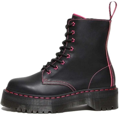 Dr. Martens Jadon II Neon Star Leather Platform Boots 'Black' 27617001 Buy Dr. Martens Jadon II Neon Star Leather Platform Boots 'Black' 27617001
