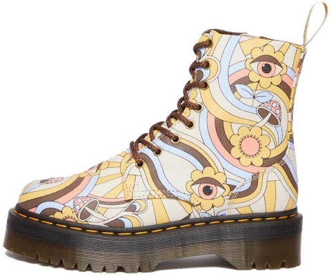 Dr.Martens馬丁博士 JADON RETRO RAY 帆布 舒適圓頭厚底 短筒 馬丁靴 男女款 塗鴉 Buy Dr.Martens馬丁博士 JADON RETRO RAY 帆布 舒適圓頭厚底 短筒 馬丁靴 男女款 塗鴉