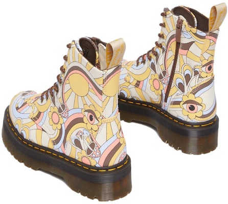 Dr.Martens馬丁博士 JADON RETRO RAY 帆布 舒適圓頭厚底 短筒 馬丁靴 男女款 塗鴉 Shop Dr.Martens馬丁博士 JADON RETRO RAY 帆布 舒適圓頭厚底 短筒 馬丁靴 男女款 塗鴉