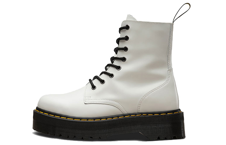 Dr. Martens Jadon Smooth Leather Platform Boot 'White' 15265100