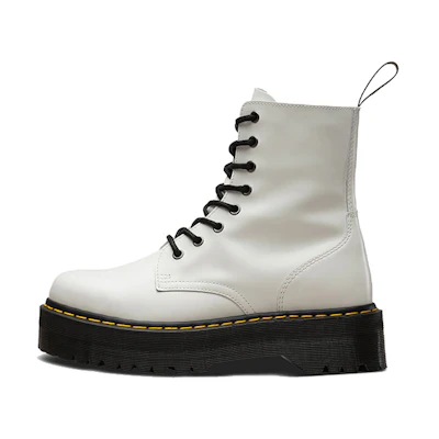 Dr. Martens Jadon Smooth Leather Platform Boot 'White'
