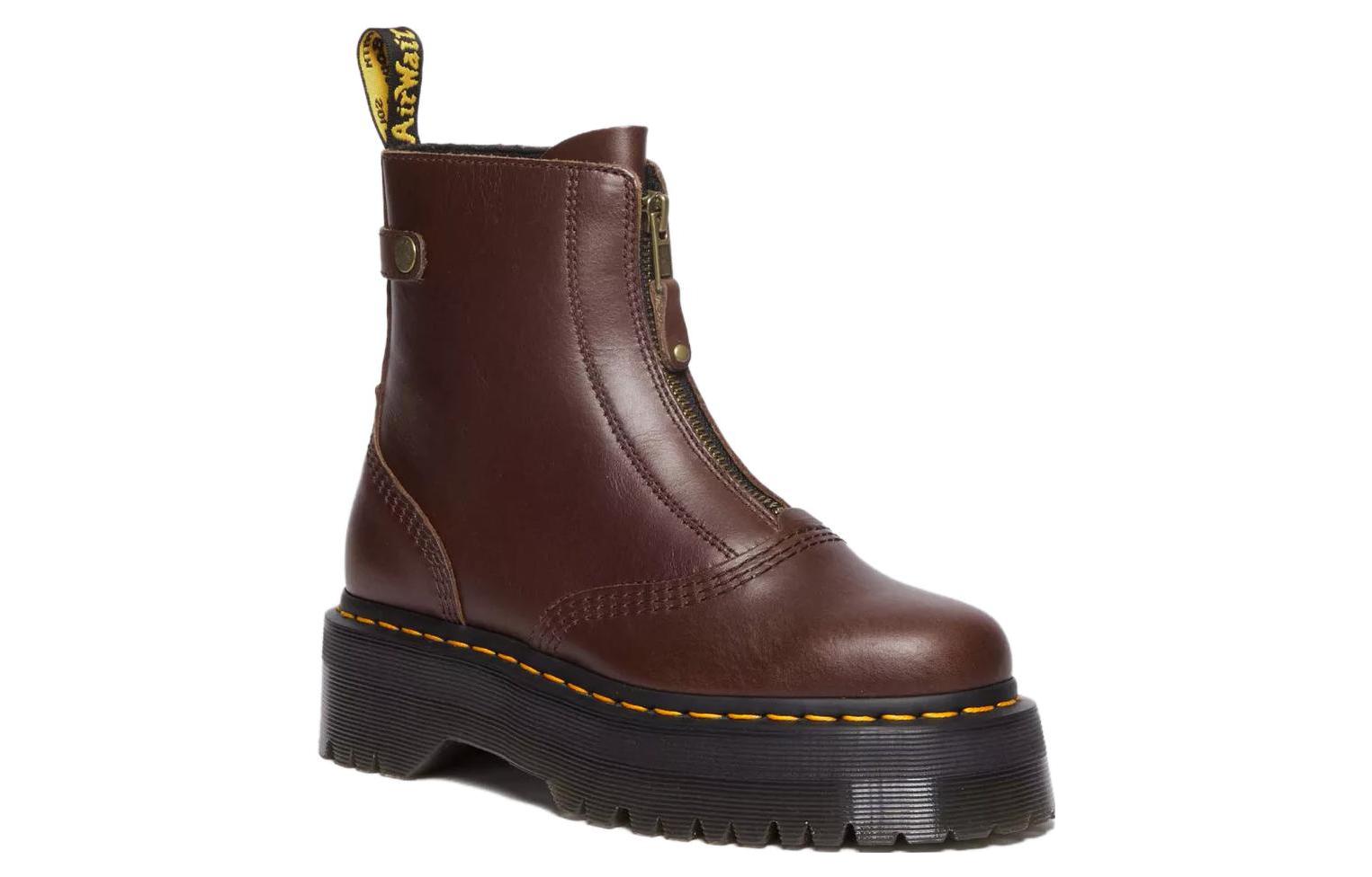 Lookbook Dr. Martens Jetta Platform Laarzen (Donkerbruin) 31141201