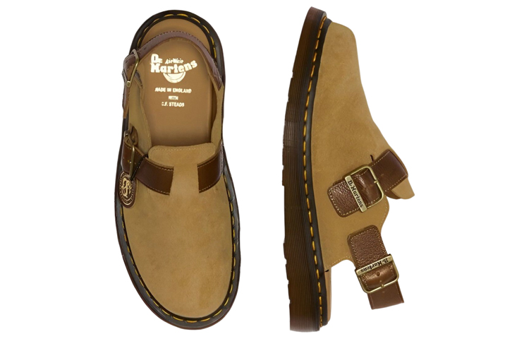 Purchase Dr. Martens/馬汀博士 Jorge 英產系列 絨面麂皮扣帶涼鞋 男女同款 棕色