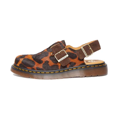Dr. Martens Jorge Made In England Hair On Slingback 'Leopard Print'
