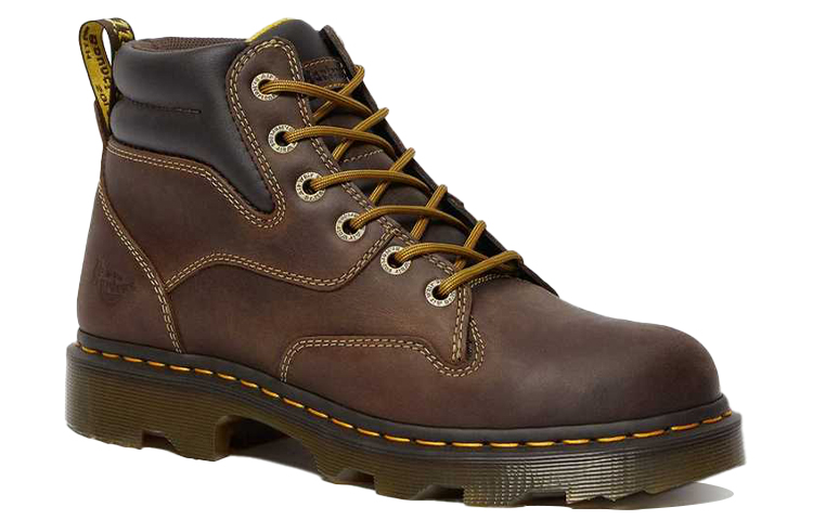 Dr. Martens Kelham Crazy Horse Leather Work Boots 'Brown' 圖 2