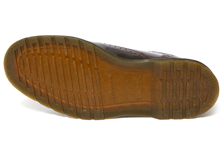 Shop Dr. Martens Kelvin II Scarpe Brogue in Pelle Arcadia ''Rosso Ciliegia'' 25027600