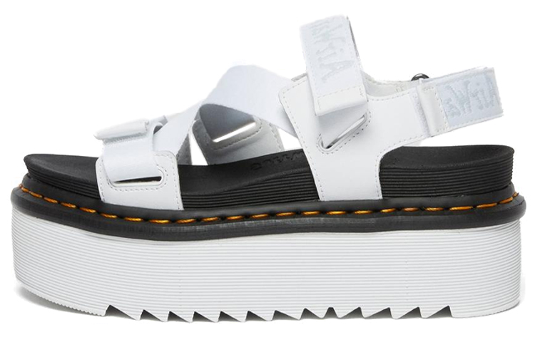 Dr. Martens Kimber Logo Webbing Strap Sandal 'White'