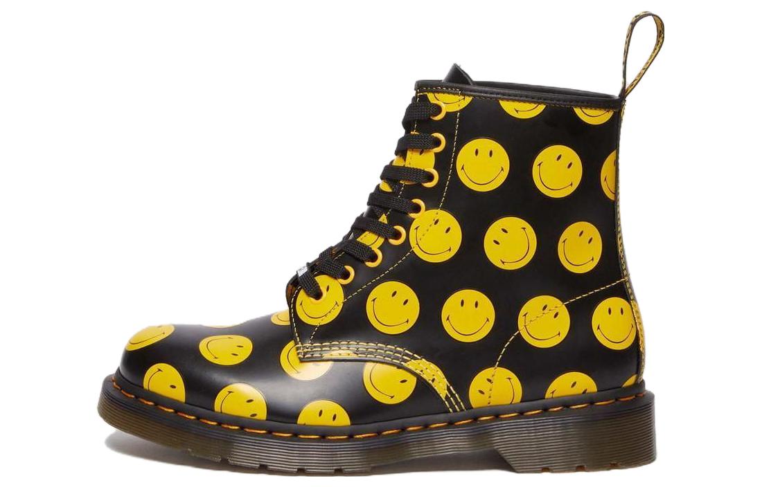 Dr. Martens Leather 'CMFTable Trendy Short Boot Unisex Black and Yellow'