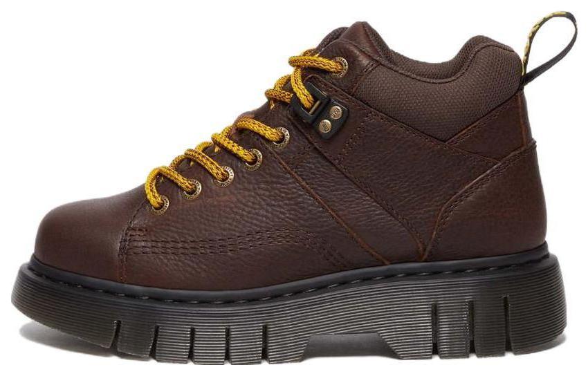 Dr. Martens Leather 'Simple Comfort' Short Boots 'Deep Brown' 31045201