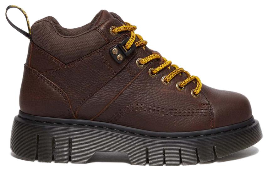 Order Dr. Martens Leather 'Simple Comfort' Short Boots 'Deep Brown' 31045201
