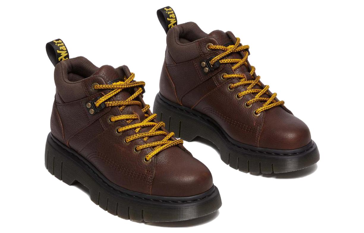 Lookbook Dr. Martens Leather 'Simple Comfort' Short Boots 'Deep Brown' 31045201