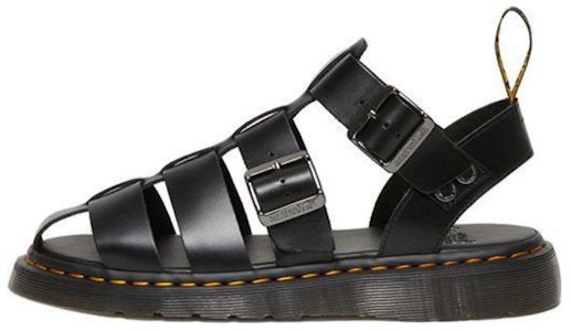 Sandalias Romanas Dr. Martens de Cuero Negro con Corte y Comodidad Suave 30766001 Buy Sandalias Romanas Dr. Martens de Cuero Negro con Corte y Comodidad Suave 30766001