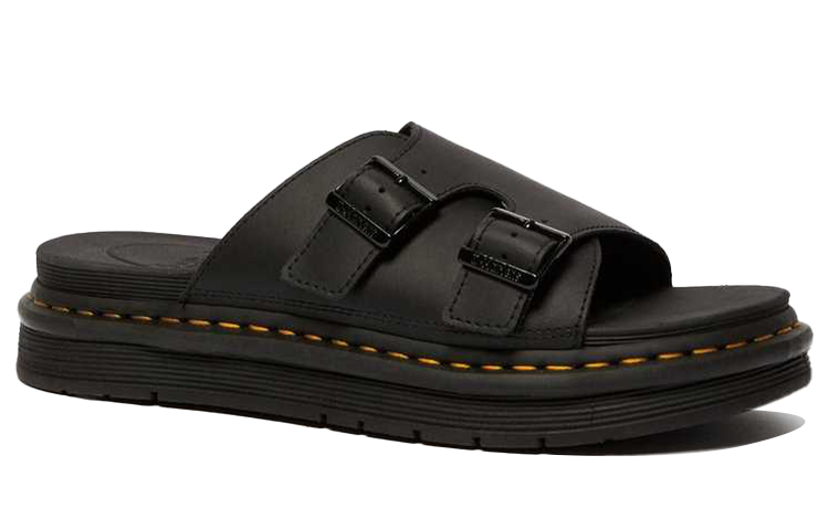 Order ドクターマーチン レザーカジュアルファッションスライド 'ブラック' 25764001 25764001