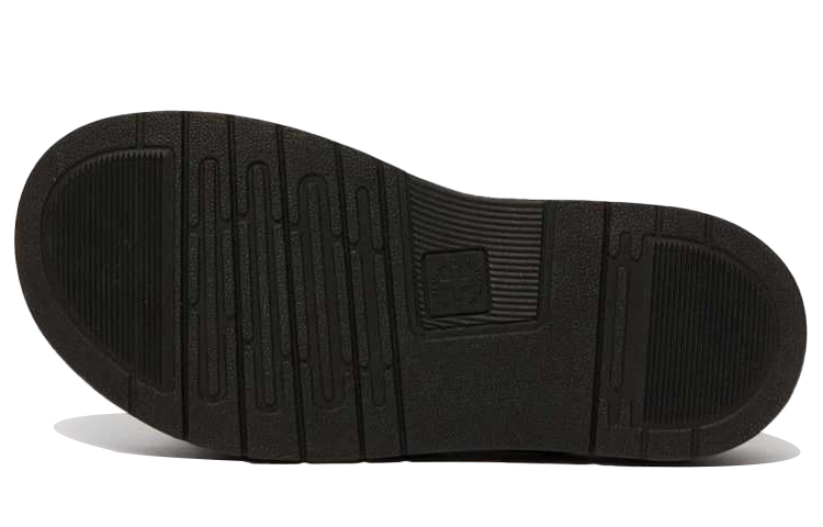 Shop ドクターマーチン レザーカジュアルファッションスライド 'ブラック' 25764001 25764001