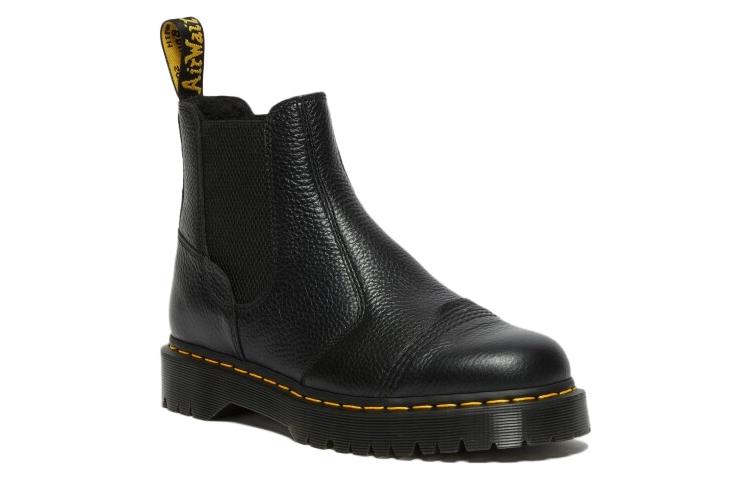 Order Dr. Martens 馬汀博士 皮革 舒適通勤 短筒 切爾西靴 男女同款 黑色