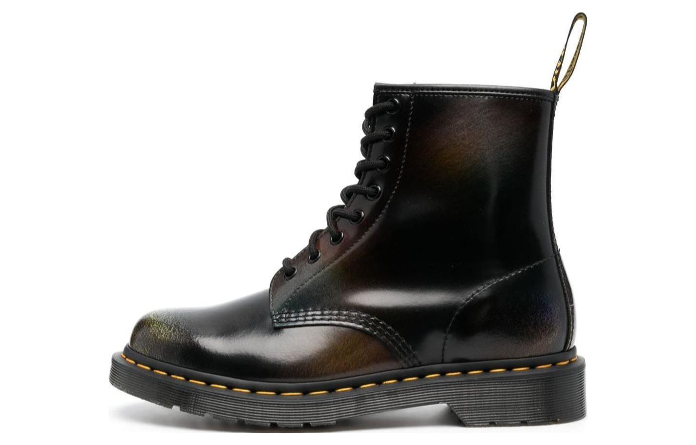 Dr. Martens Leather Comfortable Versatile Short Boot 'Black' 30634038