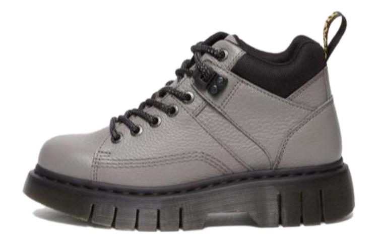 Dr. Martens Leather Lace-Up Boots 'Grey' 31305062