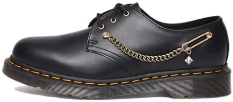 Dr. Martens Leather Low Top with Metal Chain 'Black' 28017001 Dr. Martens Leather Low Top with Metal Chain 'Black' 28017001