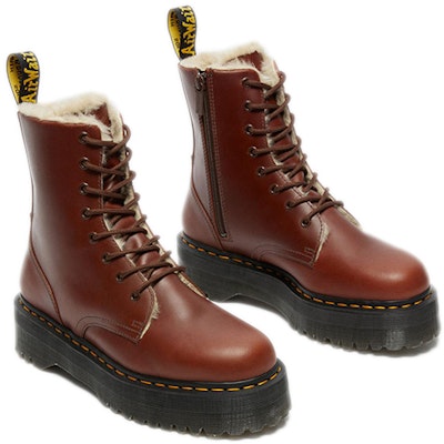 Dr. Martens Leather Mid-Top Boots with Faux Fur Lining 'Brown' 27034403 Shop Dr. Martens Leather Mid-Top Boots with Faux Fur Lining 'Brown' 27034403
