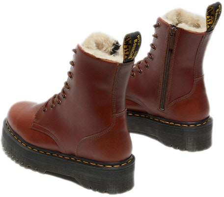 Dr. Martens Leather Mid-Top Boots with Faux Fur Lining 'Brown' 27034403 Purchase Dr. Martens Leather Mid-Top Boots with Faux Fur Lining 'Brown' 27034403