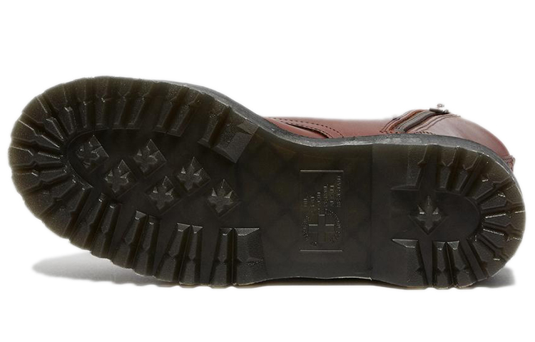 Details for Dr. Martens Leather Mid-Top Boots with Faux Fur Lining 'Brown' 27034403