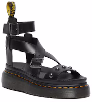 Order Dr. Martens Leder Platform ''Simplistische Fashion Slide Schwarz'' 27569001