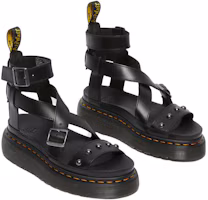 Lookbook Dr. Martens Leder Platform ''Simplistische Fashion Slide Schwarz'' 27569001