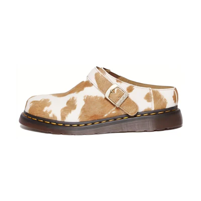 Dr. Martens Leather Round-Toe Slip-On 'Cow Print Hair'