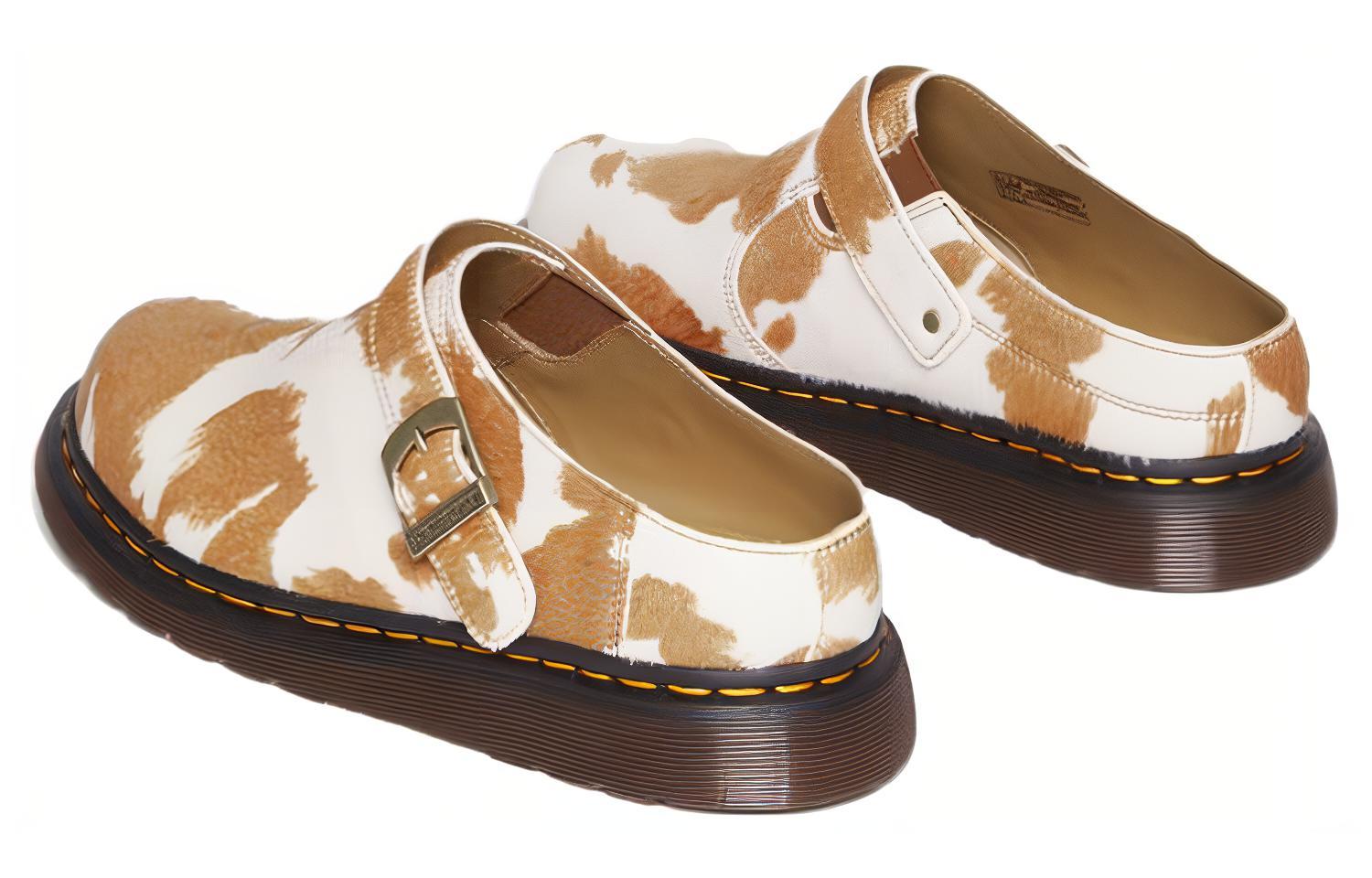 Dr. Martens Leather Round-Toe Slip-On 'Cow Print Hair' 圖 4