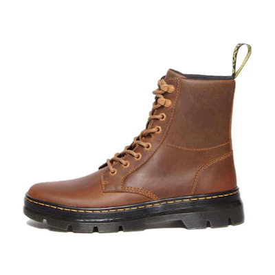 Dr. Martens Leather Round Toe Casual Short Boot 'Brown'