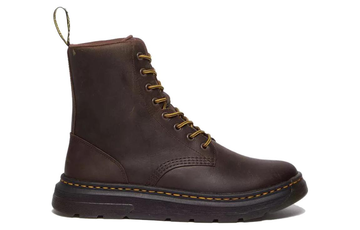 Order ドクターマーチン レザー丸先レースアップショートブーツ「ダークブラウン」31368201 31368201