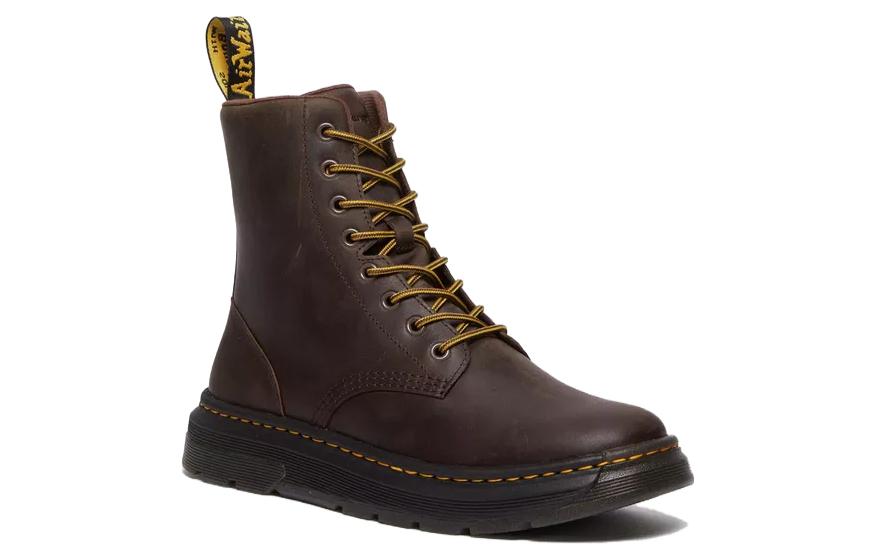 Lookbook ドクターマーチン レザー丸先レースアップショートブーツ「ダークブラウン」31368201 31368201