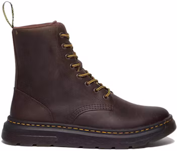 Lookbook Dr. Martens Leder Stiefeletten mit Rundzehen ''Dunkelbraun'' 31368201