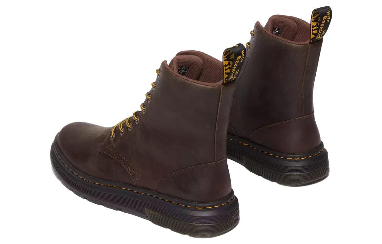 Purchase ドクターマーチン レザー丸先レースアップショートブーツ「ダークブラウン」31368201 31368201