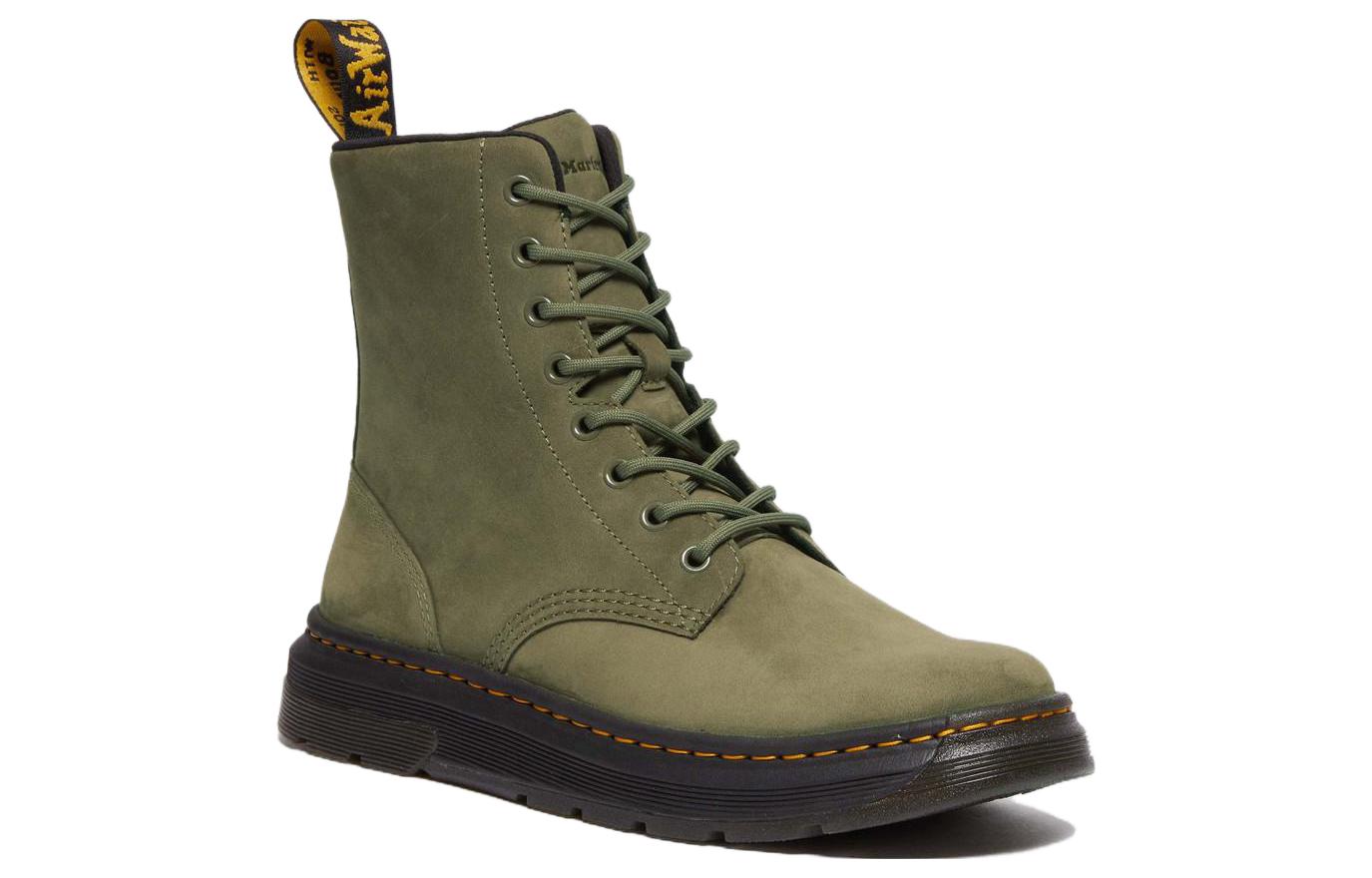 Dr. Martens Leather Round-Toe Lace-Up Ankle Boot 'Green' 圖 3