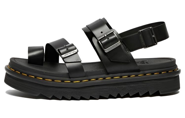Dr. Martens Leather Sandal 'Fashion Buckle Black'