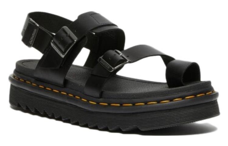 Dr. Martens Leather Sandal 'Fashion Buckle Black' 圖 2