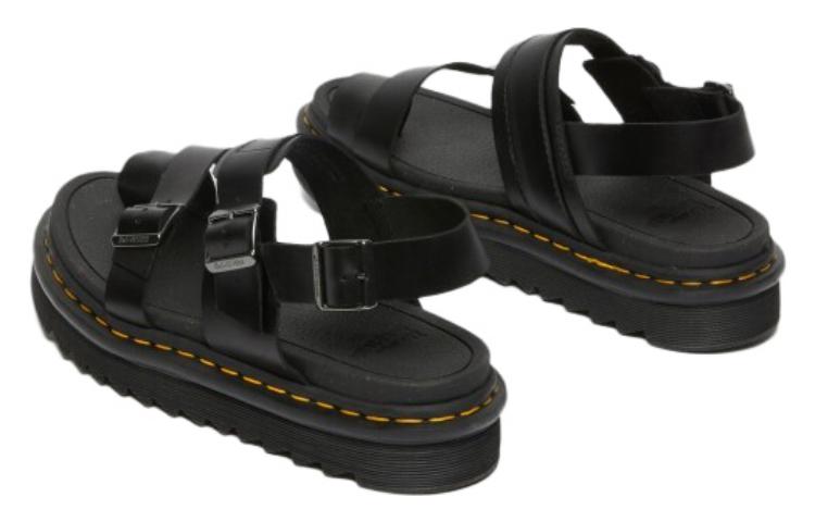 Dr. Martens Leather Sandal 'Fashion Buckle Black' 圖 4