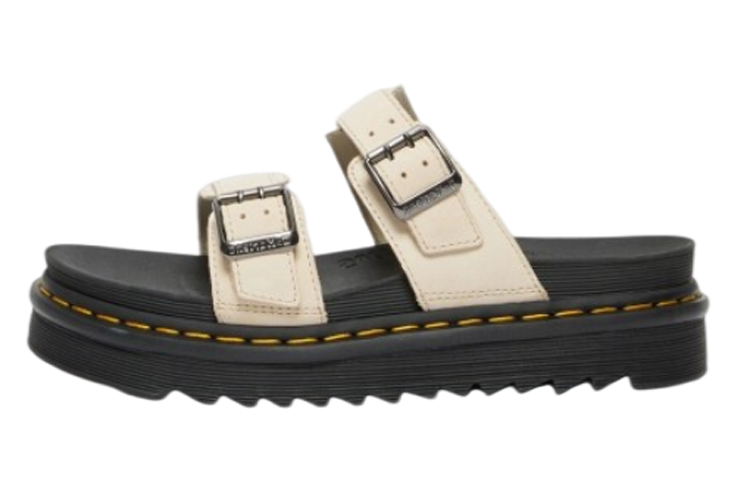 Dr. Martens Leather Sandal 'White' 'Fashion Buckle Chunky Sole' 27366268