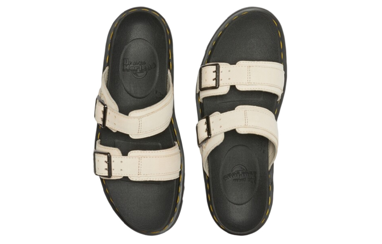 Dr. Martens Leather Sandal 'White' 'Fashion Buckle Chunky Sole' 圖 3