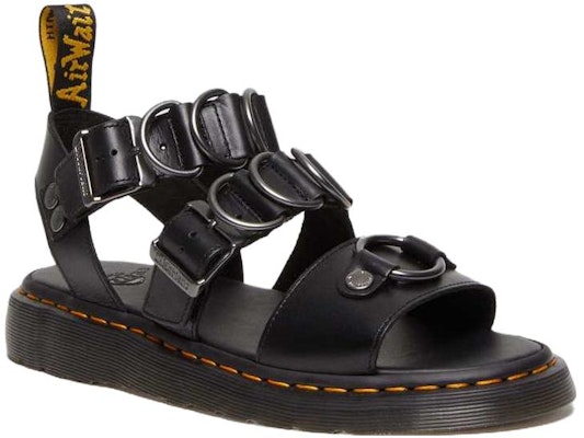 Dr. Martens Leather Sandal with Metal Buckle 'Black Unisex' 30747001 Order Dr. Martens Leather Sandal with Metal Buckle 'Black Unisex' 30747001