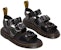 Dr. Martens Sandal Kulit dengan Gesper Logam 'Hitam Uniseks' 30747001