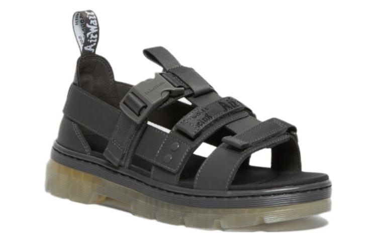 Dr. Martens Leather Sandals 'Adjustable Grey Velcro' 圖 2
