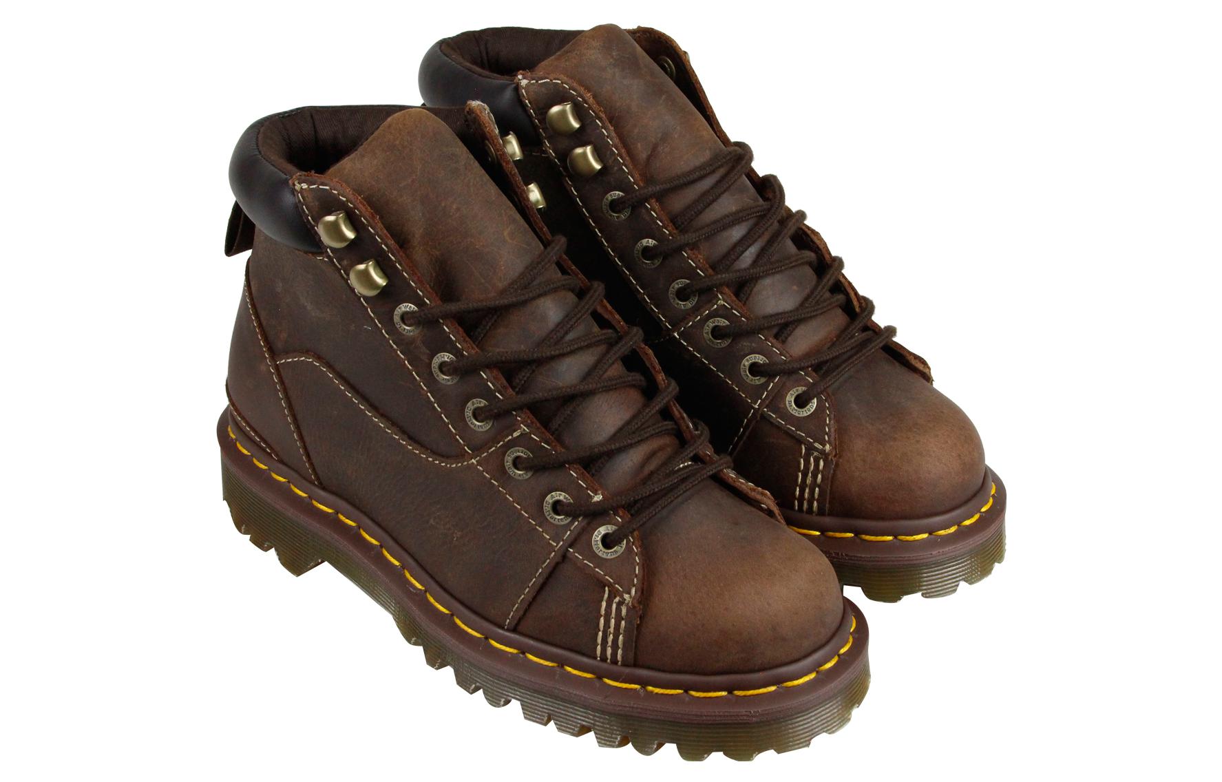 Lookbook Dr. Martens Leather Simple Platform Boot 'Brown' 21640203
