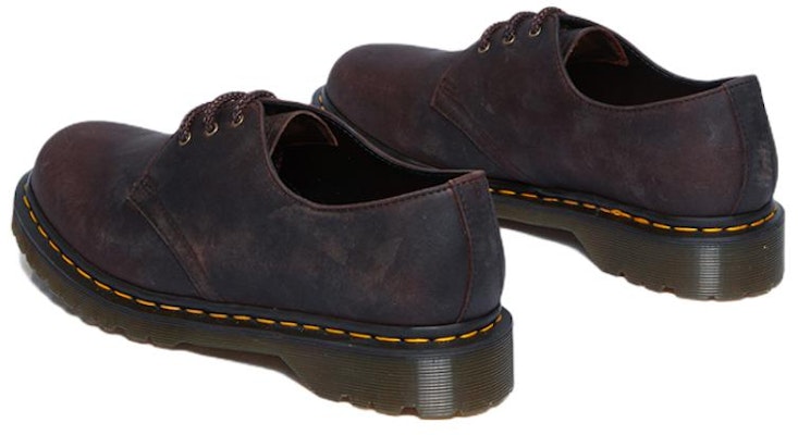 Dr.Martens馬汀博士 皮革 舒適低幫 平底鞋 男女同款 紅棕色 Shop Dr.Martens馬汀博士 皮革 舒適低幫 平底鞋 男女同款 紅棕色