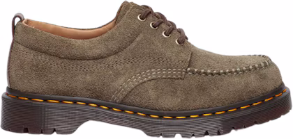 Dr. Martens Lowell Suede Moc Toe Shoes Olive Dark Brown 31818396 Dr. Martens Lowell Suede Moc Toe Shoes Olive Dark Brown 31818396